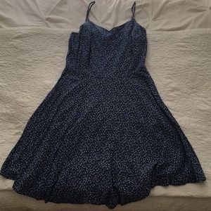Large Old Navy Blue + White Floral Sundress
